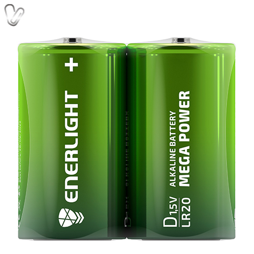 Батарейки Enerlight Mega Power D, LR20 (2 шт.) - Фото 1