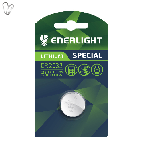 Батарейка Enerlight Lithium CR 2032 - Фото 1