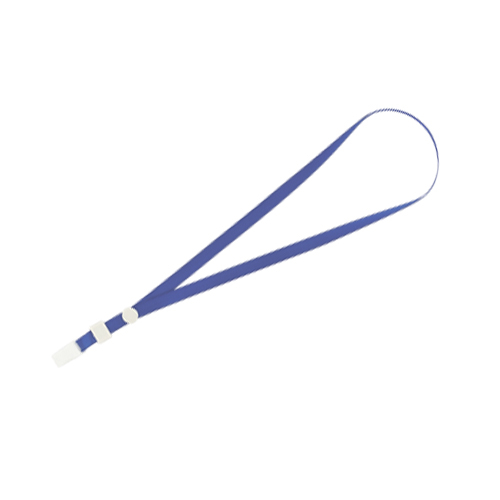 Шнурок для бейджа з кліпом синій BM.5426-02 (50шт./уп.) - Фото 1