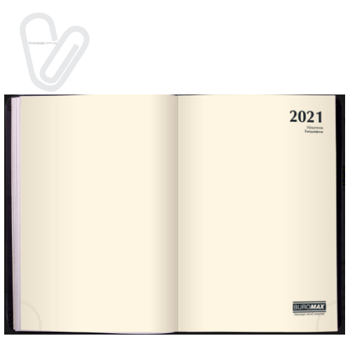 Щоденник датов. 2021 IDEAL, A5, синій, штучна шкіра - Фото 3