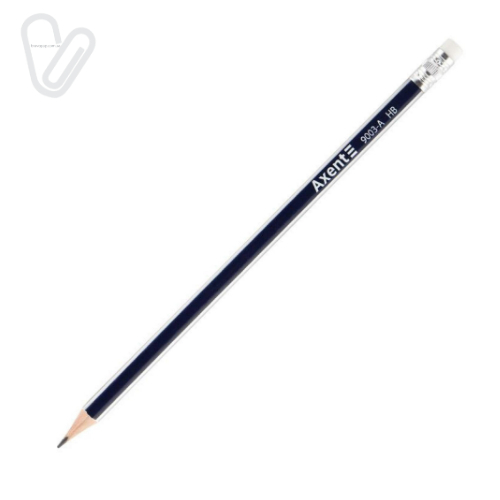 Олівець графітний з гумкою НВ Axent 9003/100-А - Фото 4