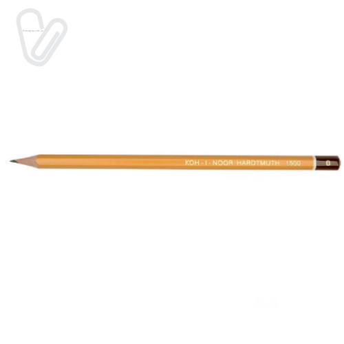 Олівець графітний В 12 шт K-I-N 1500 - Фото 1