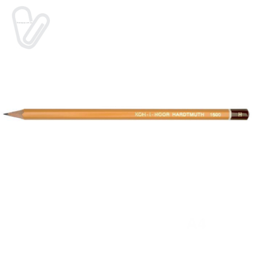 Олівець графітний Н 12 шт K-I-N 1500 - Фото 3