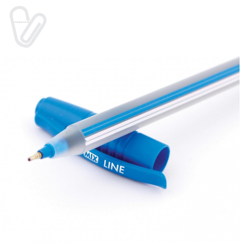 Ручка масляна  Economix Line синя 0.7мм - Фото 2