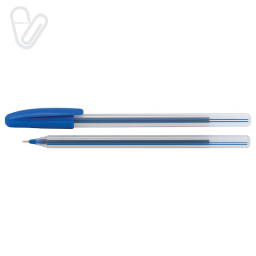Ручка масляна  Economix Line синя 0.7мм - Фото 3