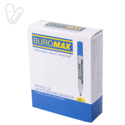 Маркер д/дошки Buromax синій 2-4мм ВМ.8800-02 - Фото 2