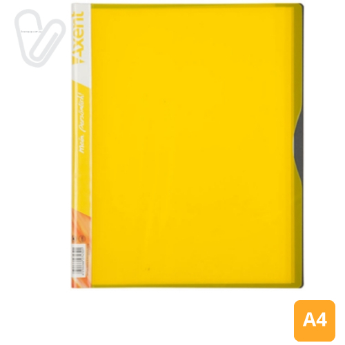 Папка з 20 файлами А4 жовта Axent 1120-08-A - Фото 1