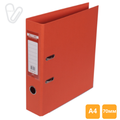 Папка-реєстратор А4 двост. 7 см, помаранчевий ELITE - Фото 1