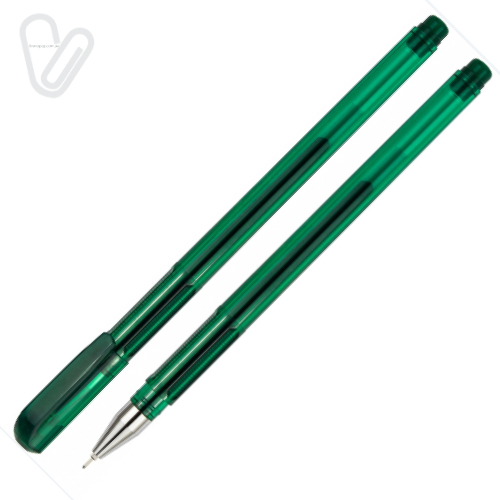 Ручка гелева  Economix Turbo зелена 0,5мм - Фото 1