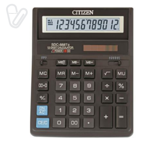 Калькулятор Citizen SDC-888 /12р/ - Фото 1