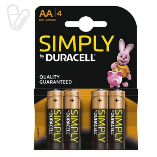 Батарейки АА Duracell LR-6 MN 1500 (4шт.) - Фото 1