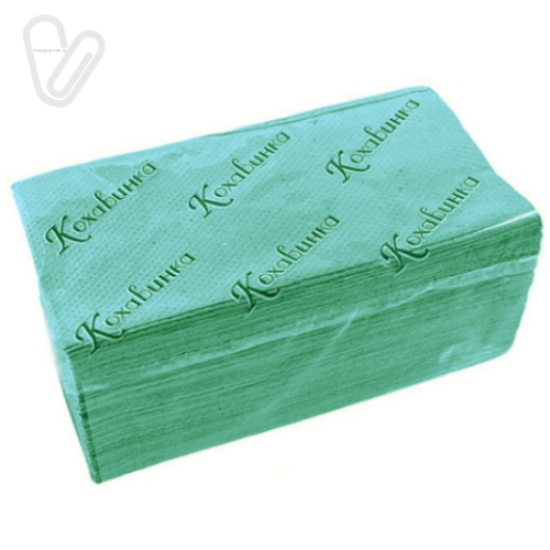 Рушник паперовий Кохавинка Z-Z зелені 170шт - Фото 1