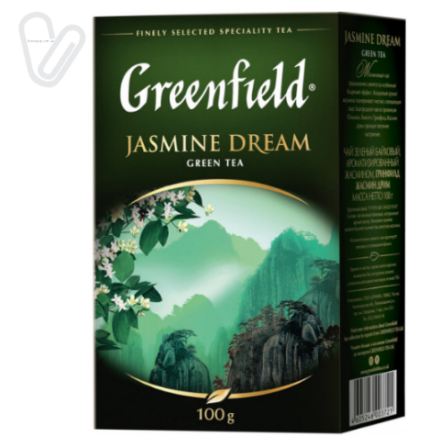 Чай Грінфілд зелений з аром. жасміну Jasmin Dream 100г - Фото 1