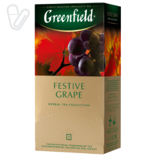 Чай Грінфілд Festive Grape (25 пак./пак.) - Фото 1