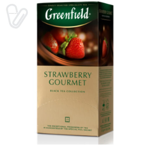 Чай Грінфілд Strawberry Gourmet (25 пак./пак.) - Фото 1