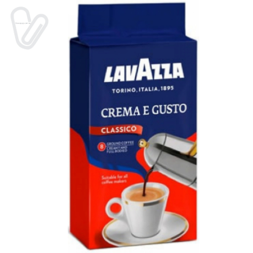 Кава мелена вакуум Crema e Gusto LAVAZZA  250г - Фото 1