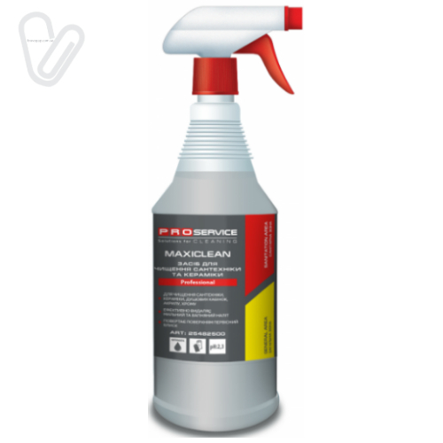 Засіб для чищення сантехніки та кераміки з розп. PRO Professional MAXICLEAN 1л - Фото 1