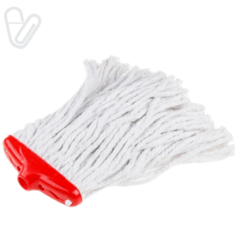 Моп мотузковий для мокрого прибирання, червоний, PRO Standard - Фото 1