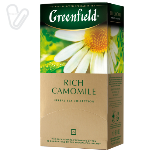 Чай Грінфілд трав`яний RICH CAMOMILE (25пак/уп) - Фото 1
