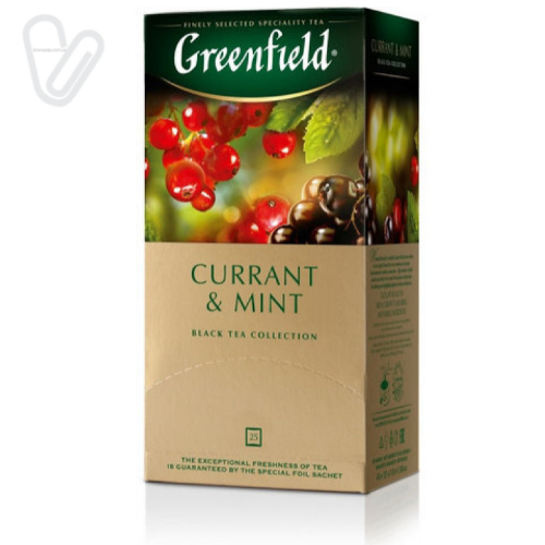 Чай Грінфілд Currant & Mint (25 пак./пак.) - Фото 1