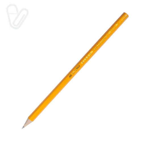 Олівець графітовий , JOBMAX, HB, без гумки, жовтий корпус BM.8537 - Фото 1
