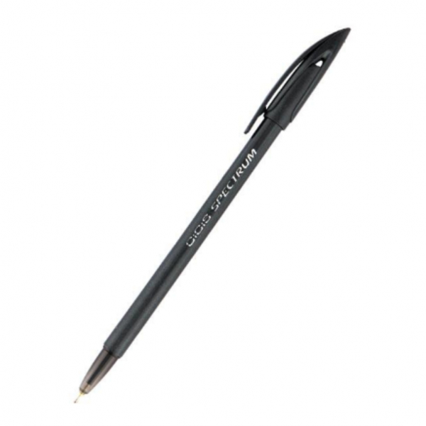 Ручка масляная Spectrum, чорна UX-100-01 - Фото 1
