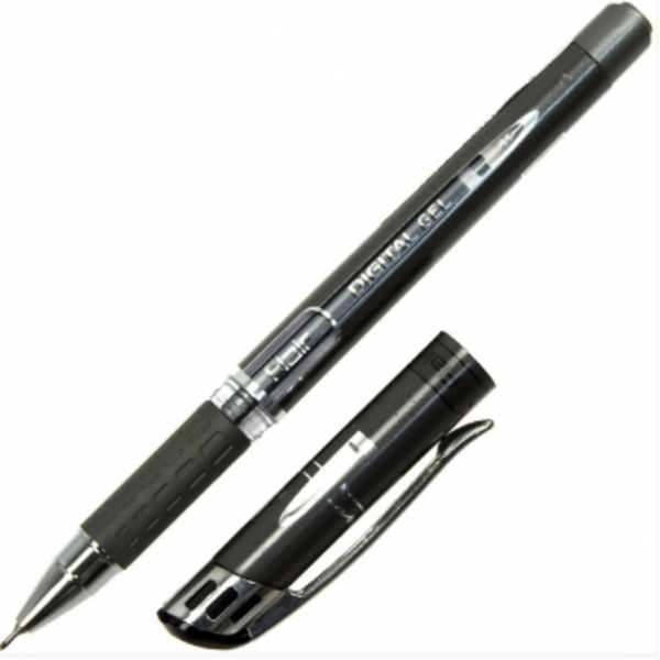 Ручка гелева чорна 0,7мм Digital Gel 829, Flair - Фото 1