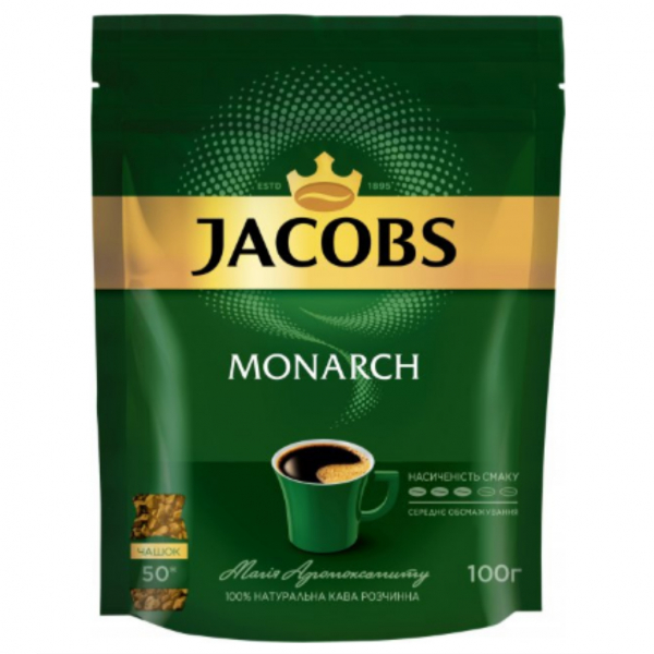 Кава розчинна м`яка упак. JACOBS MONARCH 60г - Фото 1