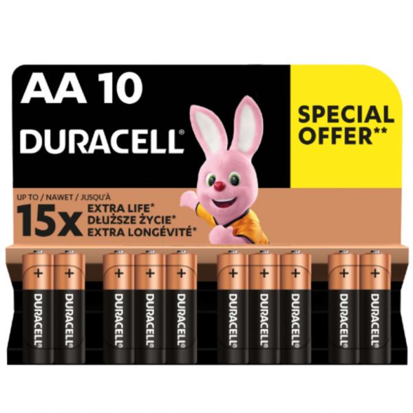 Батарейки АА Duracell LR-06 1.5V (10шт.) - Фото 1