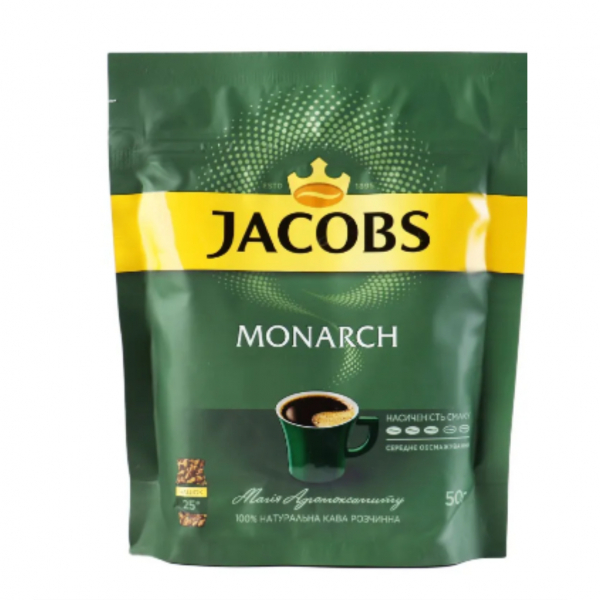 Кава розчинна м`яка упак. JACOBS MONARCH 50г - Фото 1