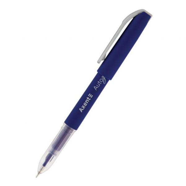 Ручка гелева 0,5 мм 2 км Autographe AXENT, синя  - Фото 1