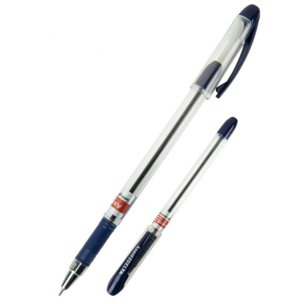 Ручка масляна 0,7 мм 2,5 км DB2062 AXENT, синя - Фото 1