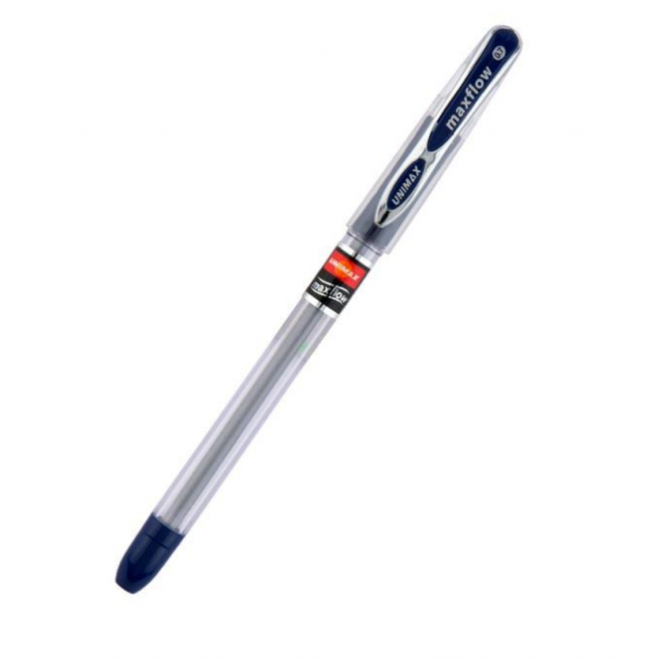 Ручка масляна 0,7 мм 2 км Maxflow UNIMAX, синя - Фото 2