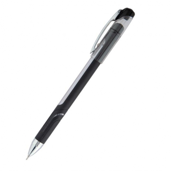 Ручка масляна 0,7мм 10 км Top Tek Fusion UNIMAX, чорна - Фото 1