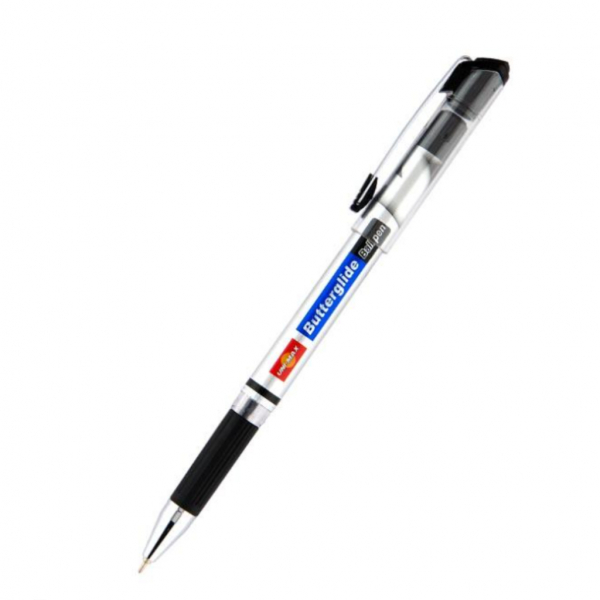 Ручка масляна 0,7 мм 1,5км ChromX UNIMAX, чорна - Фото 1