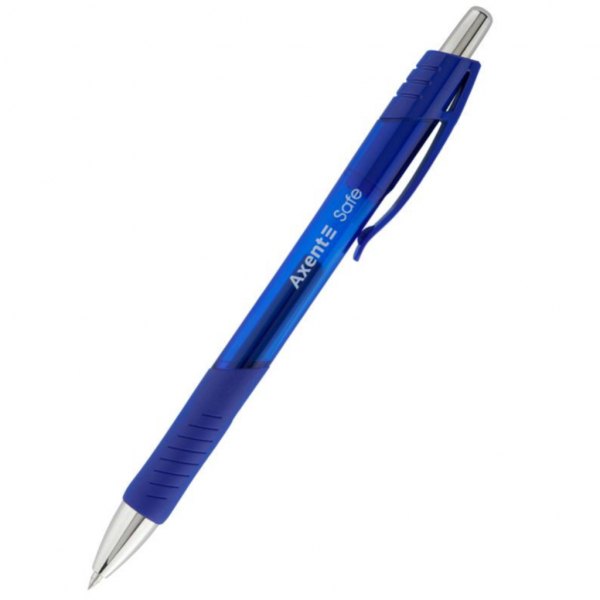 Ручка гелева автом. 0,5 мм Safe AXENT, синя 12 шт - Фото 1