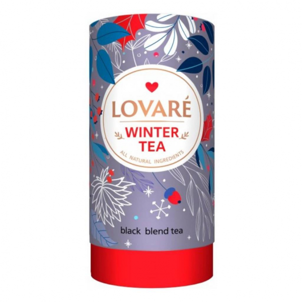 Чай чорний 80 гр Lovare WINTER TEA Інжир Гранат Пелюстки волошки - Фото 1