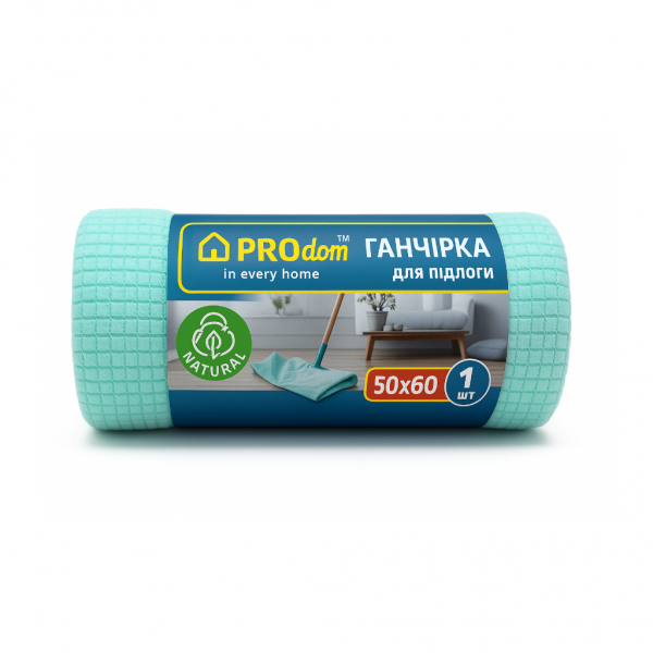 ганчірка для підлоги 50х60 Продом Натурал - Фото 1