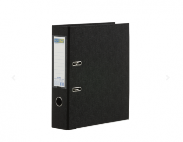 Папка-реєстратор двостор. Buromax 7cм А4 чорна - Фото 1