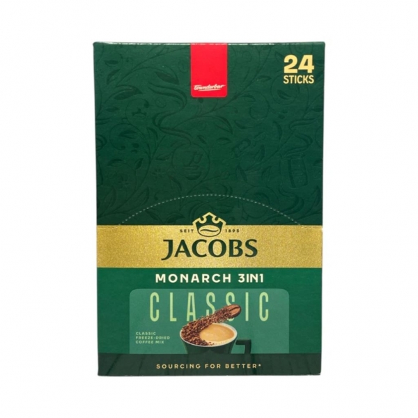 Кава розчинна 3в1 JACOBS MONARCH 24 шт. - Фото 1