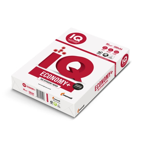 Папір IQ Economy А4 80 г/м2, B клас, 500  арк. - Фото 1