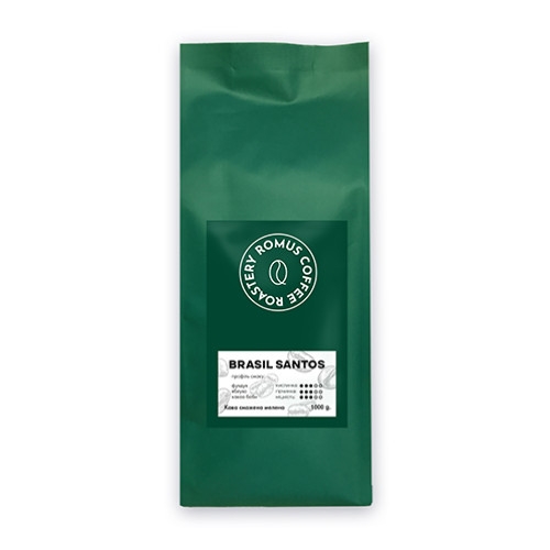Кава мелена Romus Coffee Roastery Brasil Santos 1 кг - Фото 1