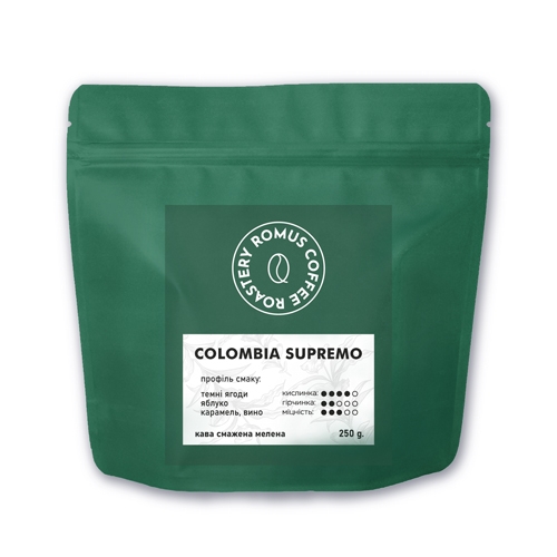 Кава мелена Romus Coffee Roastery Colombia Supremo 250 г - Фото 1