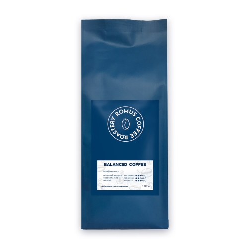 Кава в зернах Romus Coffee Roastery Balanced Coffee 1 кг - Фото 1