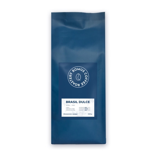 Кава в зернах Romus Coffee Roastery Brasil Dulce 1 кг - Фото 1