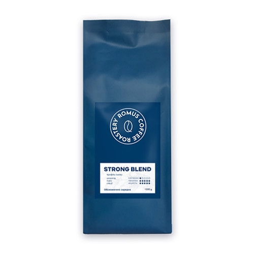 Кава в зернах Romus Coffee Roastery Strong Blend 1 кг - Фото 1