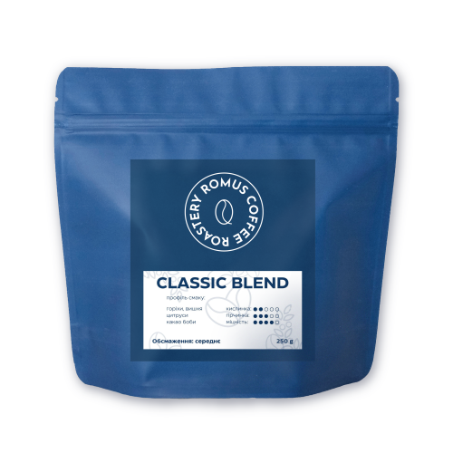 Кава в зернах Romus Coffee Roastery Classic Blend 250 г - Фото 1