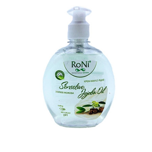 Крем-мило рідке RoNi Sensetive Jojoba Oil з гліцерином 450 мл - Фото 1