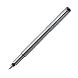 Ручка перьевая Parker Vector стальная F02