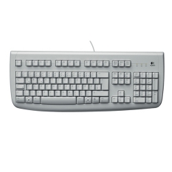 Клавиатура Клавіатура Logitech Deluxe белая 250 PS/2 OEM - Фото 2